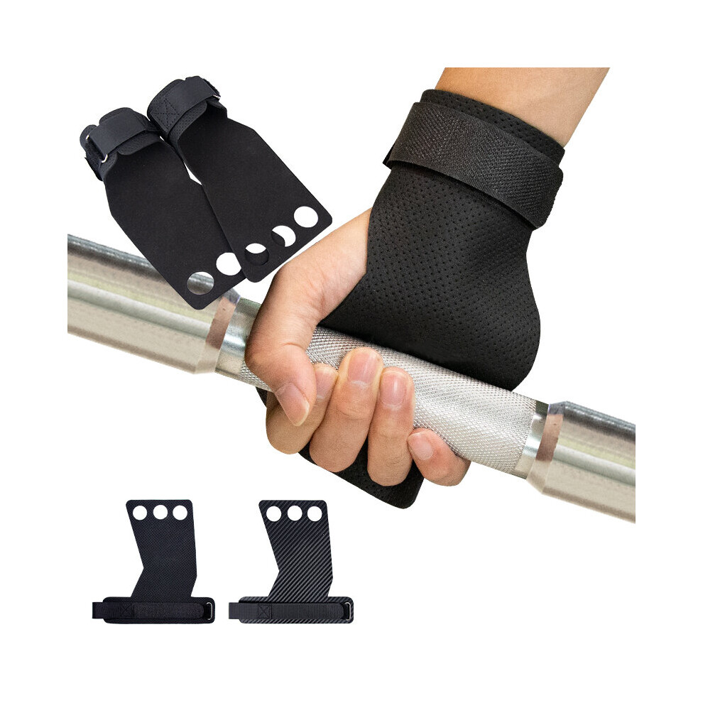 Photos - Other Trainers Carbon Gymnastics Hand Grips For Weight Lifting Palm Protector Pull ups Crossfit Workout Gym Grip Gloves Fitness Dumbbell