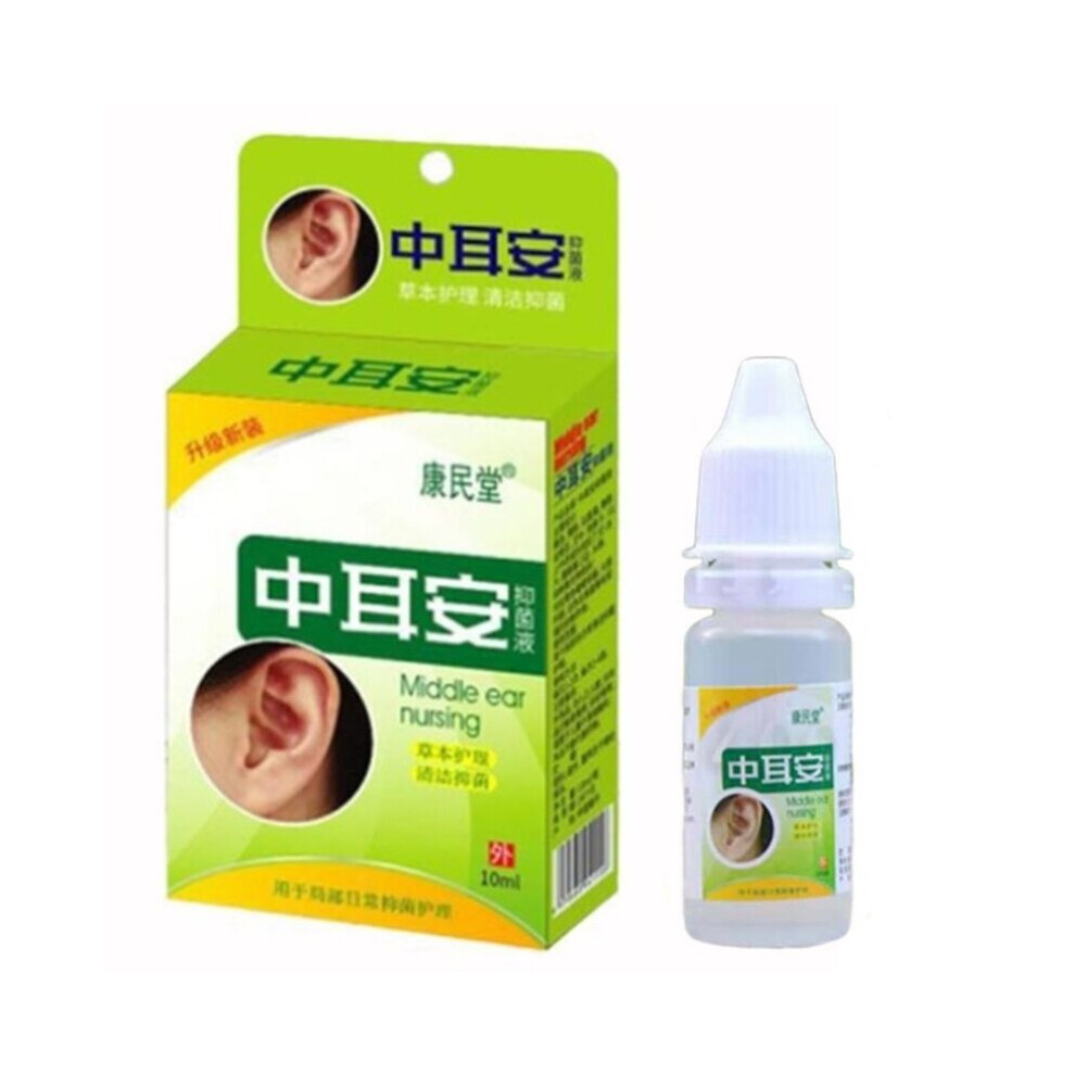 Wejoy Chinese Herbal Ear Nourishing Drops Acute Otitis Media Tinnitus Aching Sore Deafness Antibacterial Pain Relief Cleaning Liquid