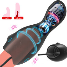 12 Speed Male Penis Enlargers Pumps Male Masturbator Horse Eye Urethra Expansion Stimulator Penis Pump Massager Sex Toys For Men