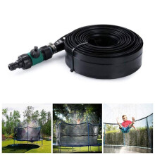 Summer fun for Kid Water Park Trampoline Sprinkler Hose Safety Net Sprinkler Garden Watering Outdoor Water Game Toy Accessories