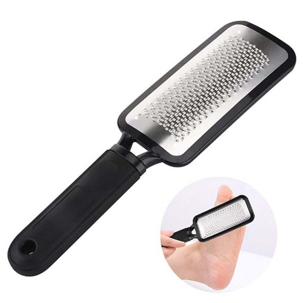 Wejoy Pedicure Foot File Rasp Callus Stainless Steel Hard Dead Skin Removal Foot Scraper Grinding Grater Scrubber Wet Dry Foot Care To