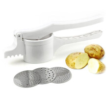 Potato Ricer Stainless Steel Potato Masher Ricer Puree Fruit Vegetable Press Maker Manual Food Ricer Fruit Masher for Kitchen
