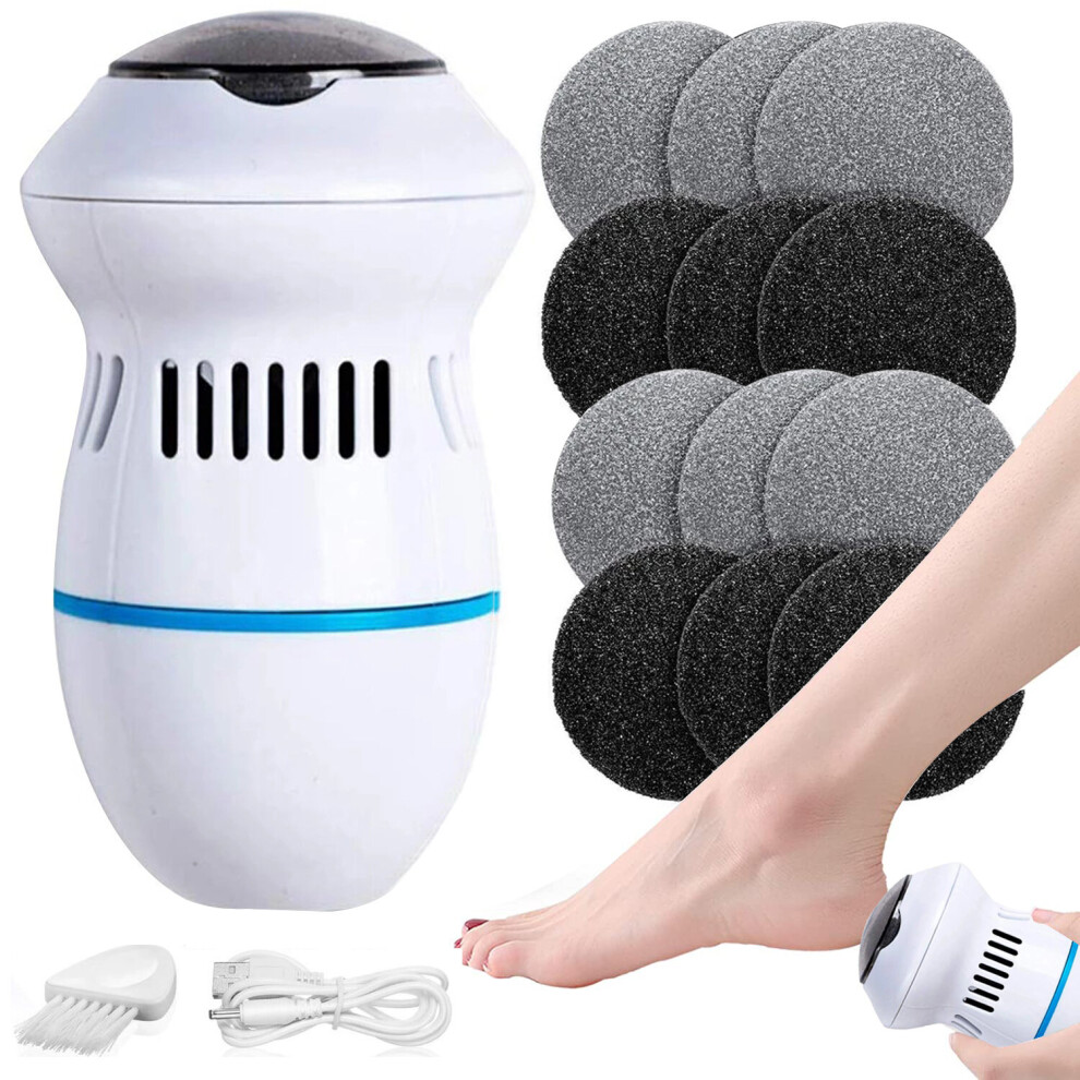 Wejoy Electric Foot Grinder Vacuum Callus Remover Foot Pedicure Tools Rechargeable Foot Files Clean Tools For Hard Cracked Skin