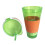 2 in 1 Milkshake Fruit Juice Stirring Bottle Fruit Drinking Bottle with Straw 5