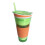 2 in 1 Milkshake Fruit Juice Stirring Bottle Fruit Drinking Bottle with Straw 3