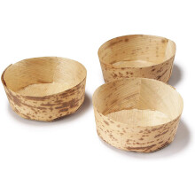 Promotion - Party Wedding Supplies Disposable Eco-Friendly Tableware 60ml Mini Bamboo Leaf Dish Bowl, 20/Pack