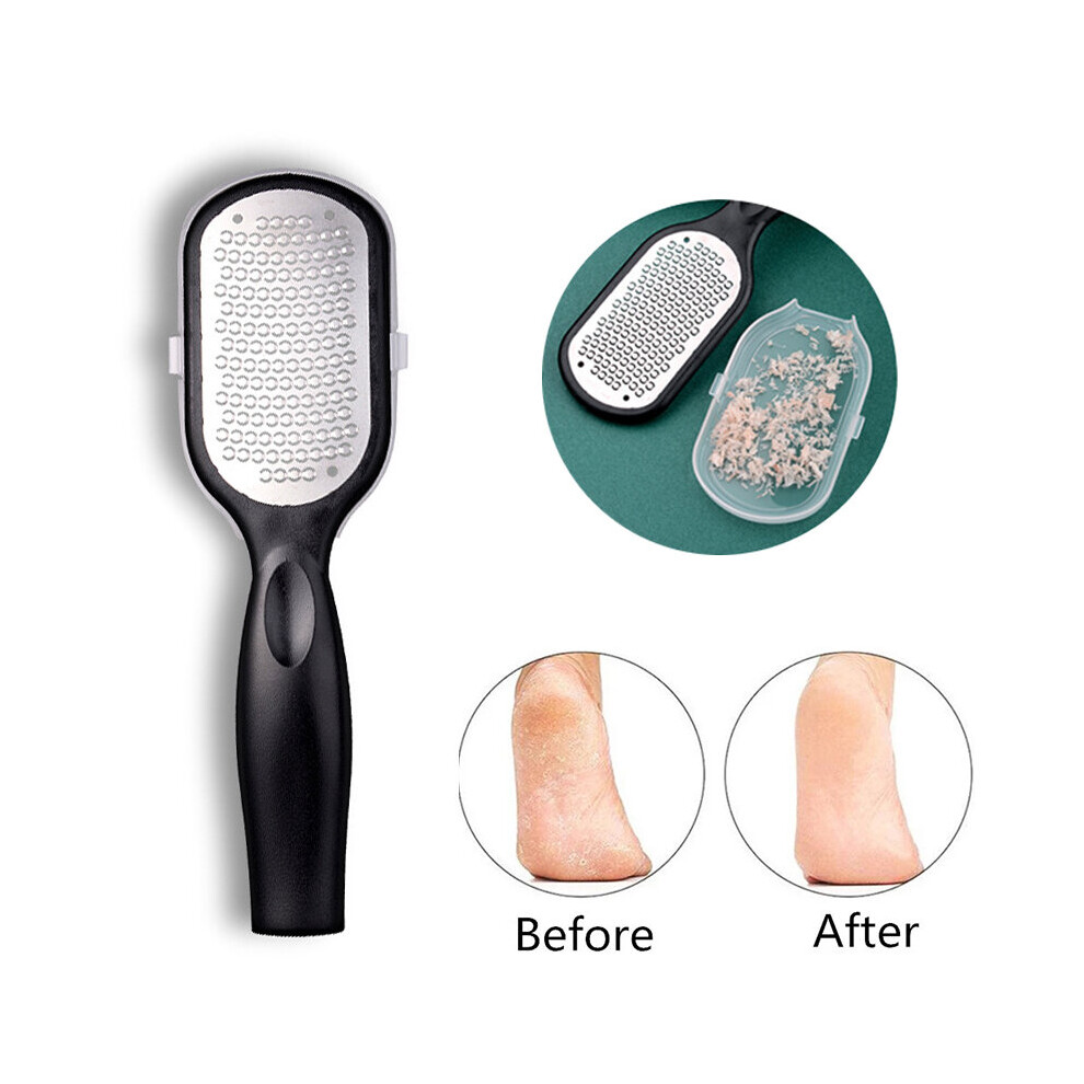 Wejoy New Stainless Steel Portable Rasp Pedicure Foot File Callus Remover Dead Skin Foot Scraper Foot Grater Scrubber For Wet Dry