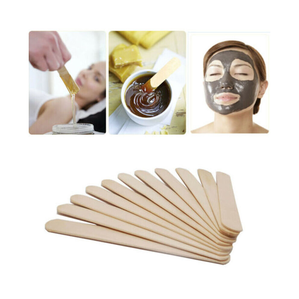 Wejoy 50/100Pc Disposable Waxing Wooden Tongue Depressor Body Hair Removal Stick Tongue Depressor Wooden Spatulas Body Wax Waxing
