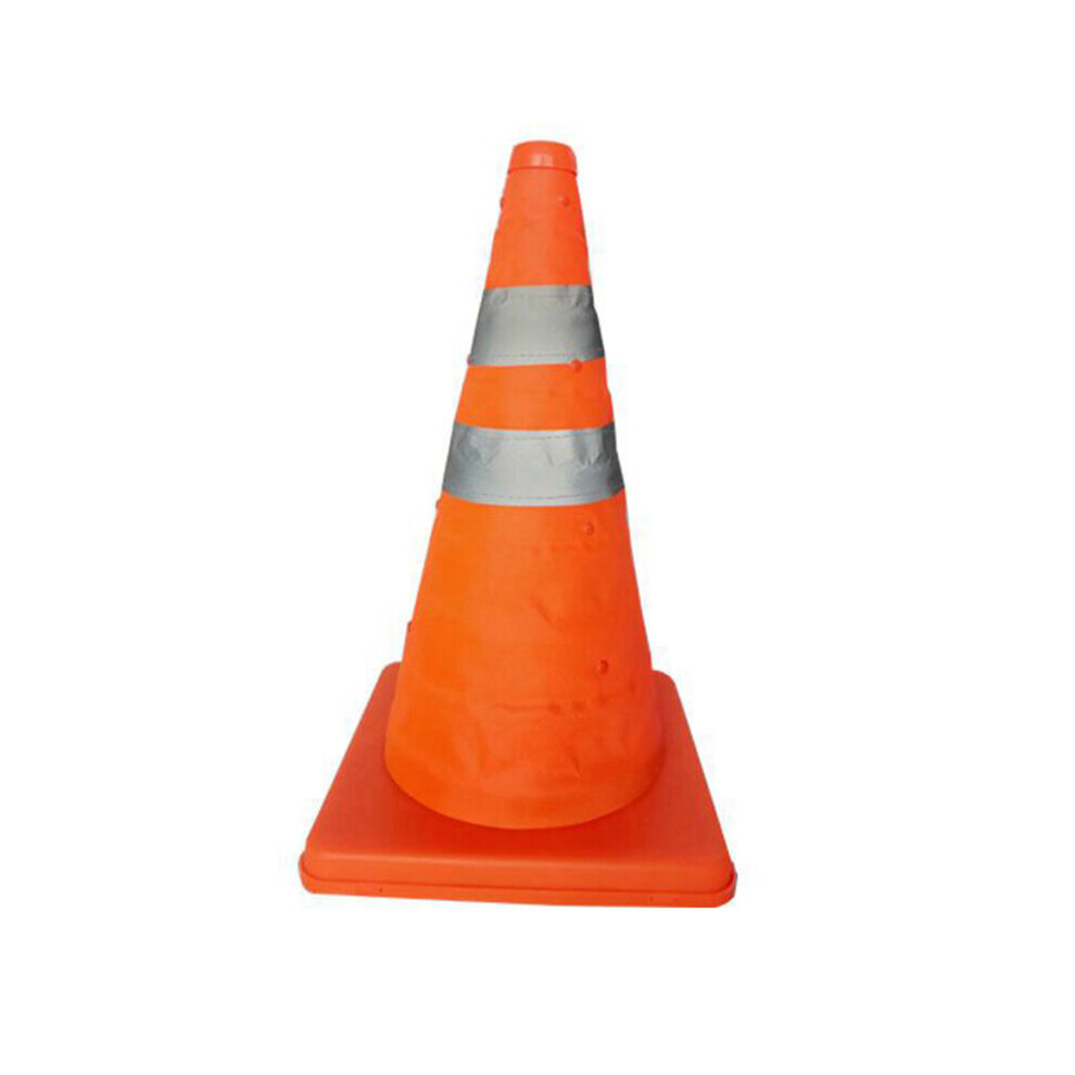 Reflective Cone 40Cm Warning Reflective Cone Traffic Movement Retractable Collapsible Convenient Storage 5063131578874