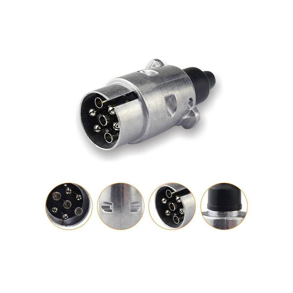 2019 New Durable 7 Pin Aluminium Alloy Plug Trailer Truck Towing Electrics 12V Connector Eu Plug 5063131434439
