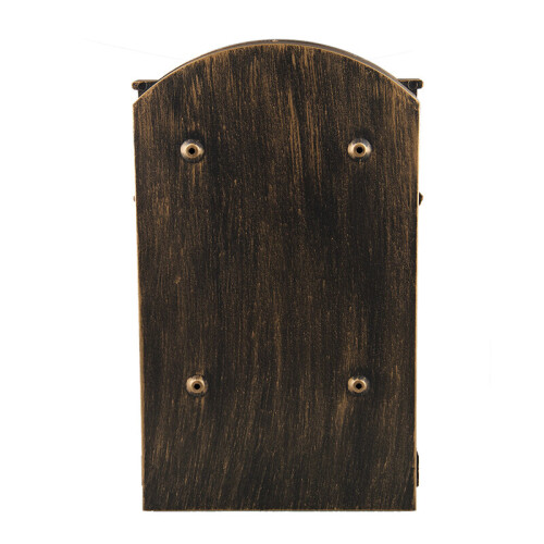 LOCKABLE SECURE POSTBOX LETTERBOX WALL MOUNTED STAINLESS MAIL POST LETTER BOX Model:Bronze 2