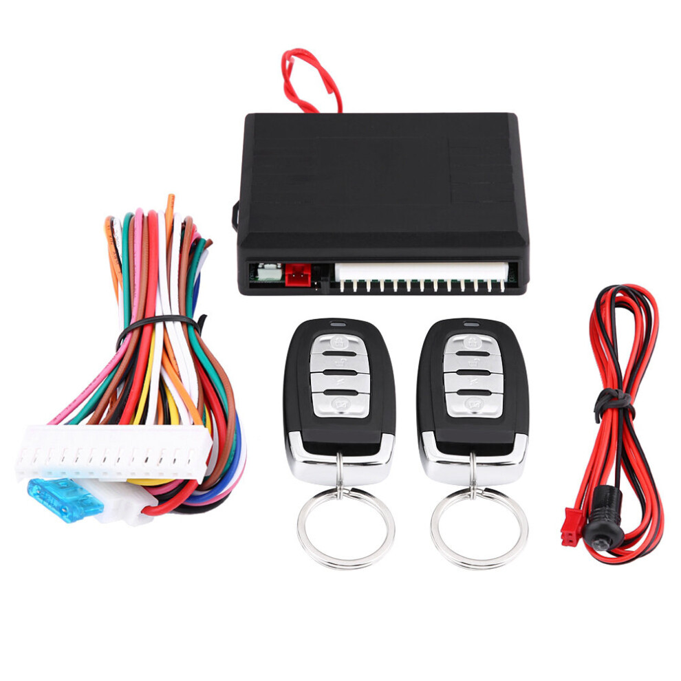 Universal Car Door Lock Keyless Entry System With Trunk Release Button Remote Central Locking Kit For Most Vehicle Light 5063131437850