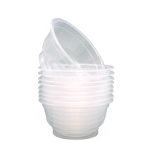 20Pcs 360ml Disposable Bowl Plastic Round Bowl Kitchen Salad Snacks Picnic Container Kitchen Restaurant Food Containers