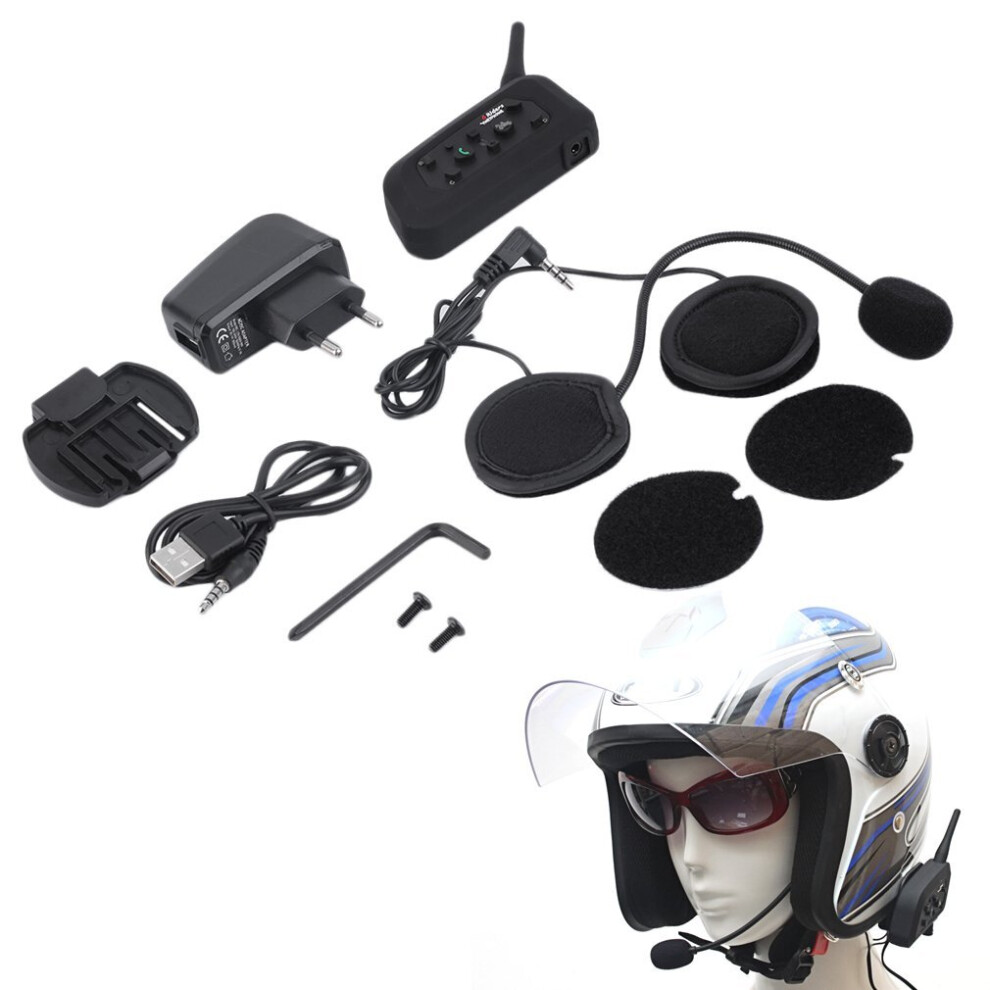 Wejoy V6 Bluetooth Intercom For Motorcycle Helmet Headset Interphone 1200M