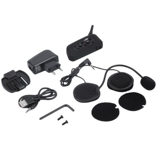 V6 1200m Bluetooth Intercom for Motorcycle Helmet Headset Interphone 2