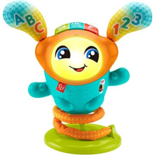 Fisher-Price DJ Bouncin Beats, interactive musical learning toy with lights and bouncing action for babies and toddlers