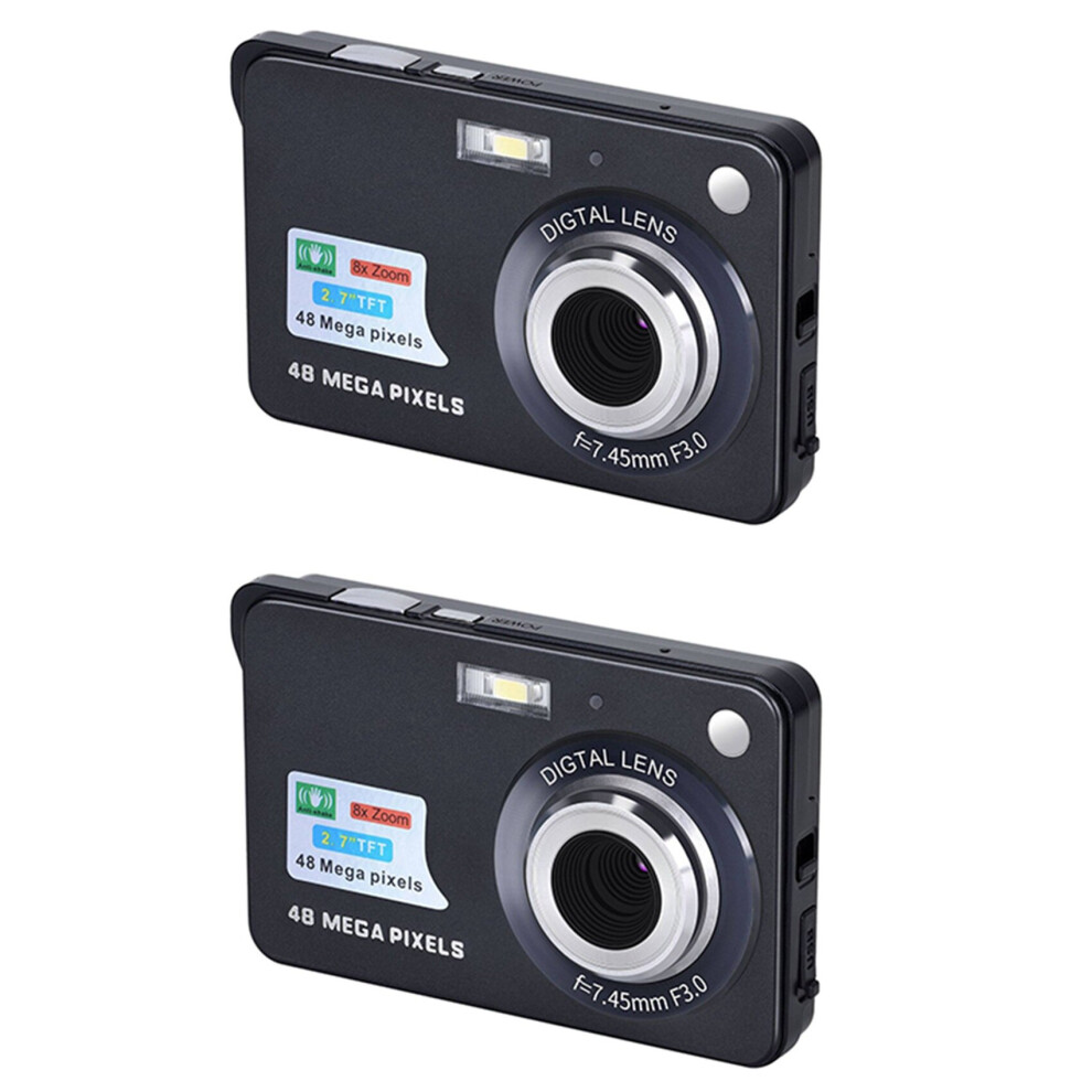 2X Digital Camera HD Display Video Camera Anti-Shake Camcorder 2.7 Inch Mini Camera-image-OPC-PBNXZQT-NEW