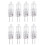 12V 20W 2 Pin G4 Base Halogen Light Bulb 8 Pieces Warm White 1