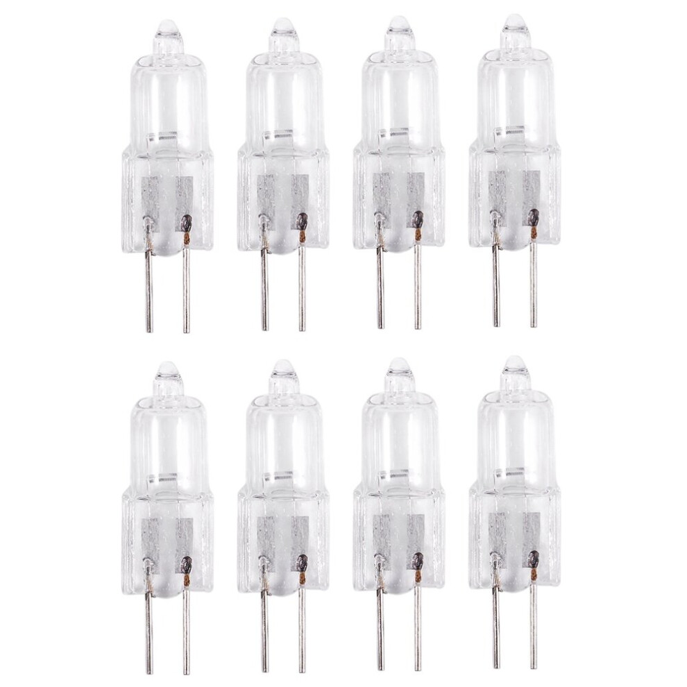 12V 20W 2 Pin G4 Base Halogen Light Bulb 8 Pieces Warm White