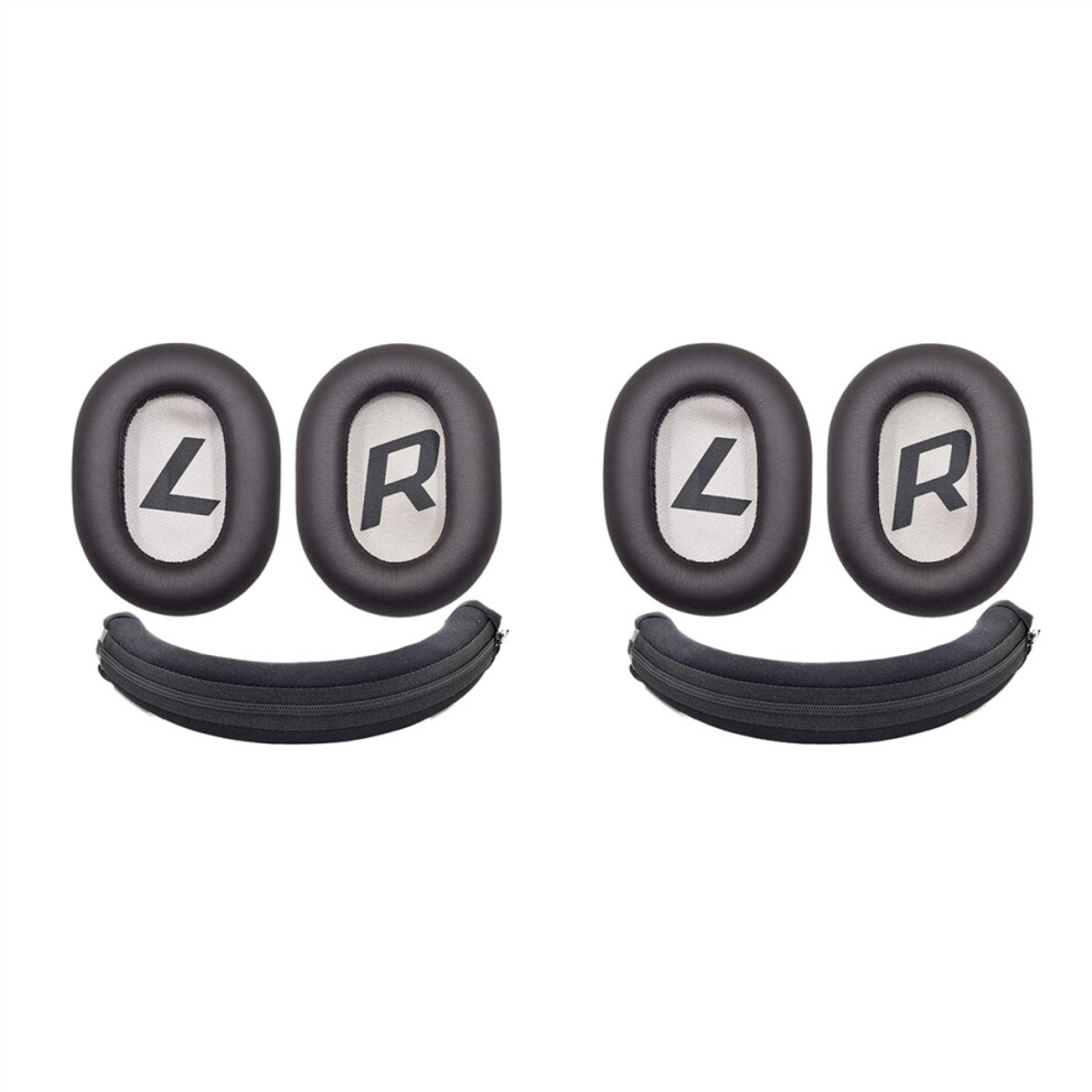 2Set Ear Pads Headband Ear Cushion Ear Cups Ear Cover Replacement For Plantronics Backbeat Pro 2 Se 8200Uc Headphones Brown 4761643005482