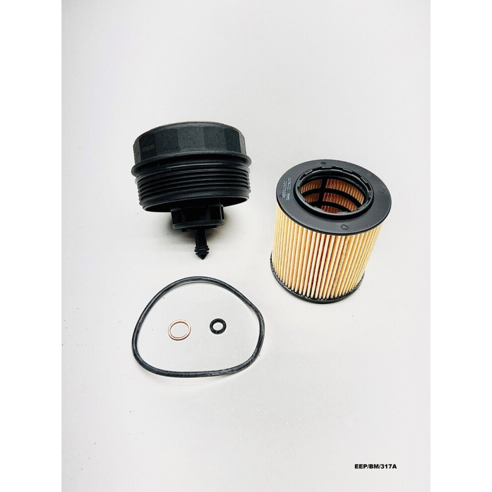 Oil Filter & Cap for BMW 2 M235i M2 3.0L 2014+ EEP/BM/317A-image-OPC-PBNY97Y-NEW