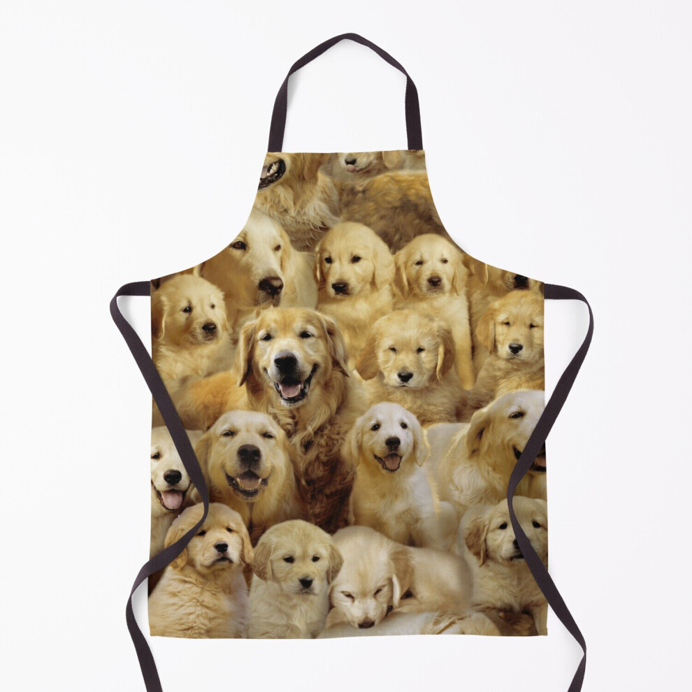 Golden Retrievers Grill Aprons for Kitchen BBQ Chef