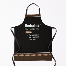 Embalmer Definition Grill Aprons for Kitchen BBQ Chef