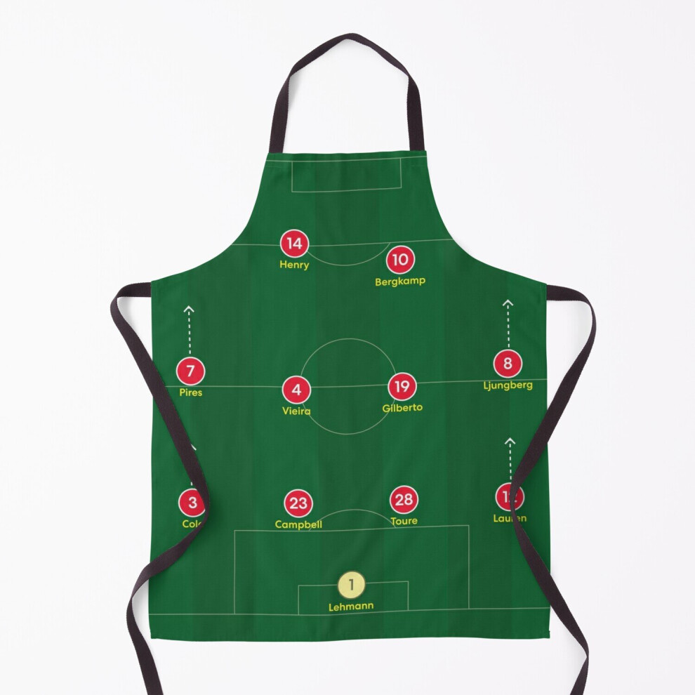 Arsenal Invincibles Formation Grill Aprons for Kitchen BBQ Chef