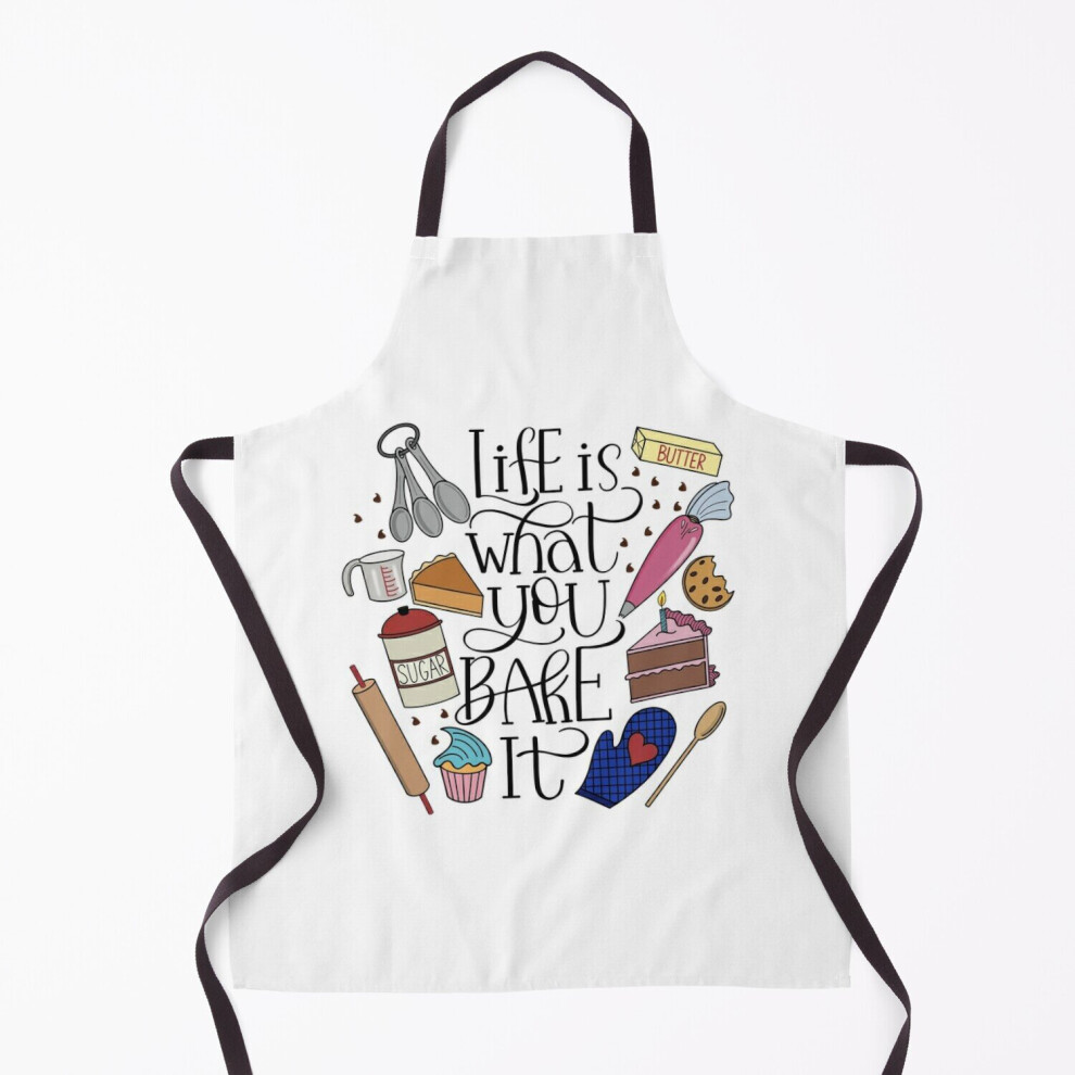 Famgem Life Is What You Bake It Baking And Dessert Lover Design Grill Aprons For Kitchen Bbq Chef