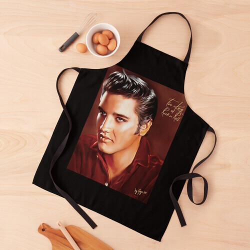 Elvis Presley Illustration Les Grill Aprons for Kitchen BBQ Chef 2