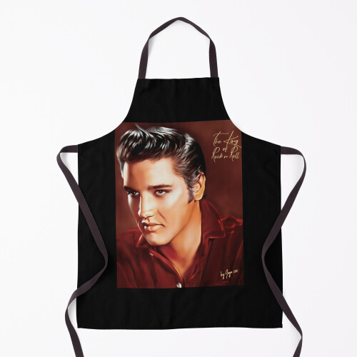 Elvis Presley Illustration Les Grill Aprons for Kitchen BBQ Chef