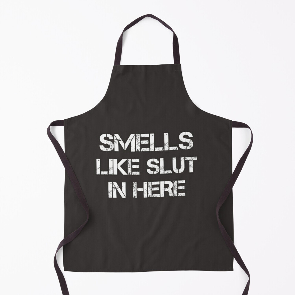 Famgem Smells Like Slut In Here Funny, Gift Idea, Funny Saying Grill Aprons For Kitchen Bbq Chef