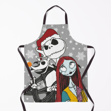 Nightmare Before Christmas Grill Apron - Jack Skellington, Zero & Sally Theme for BBQ & Kitchen