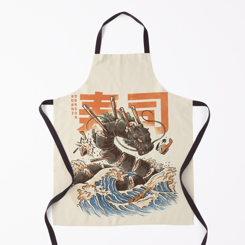 Famgem Great Sushi Dragon Grill Aprons For Kitchen Bbq Chef
