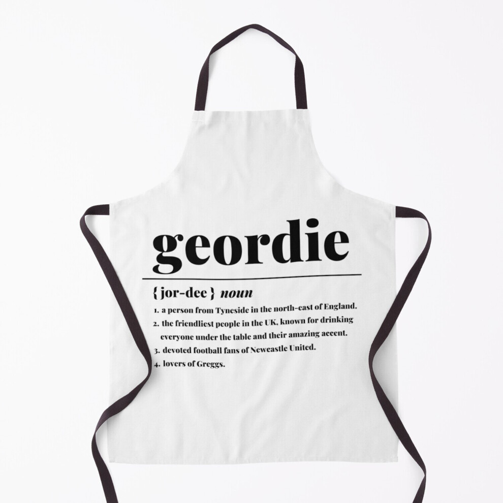 "Geordie" Newcastle City Definition Print Grill Aprons for Kitchen BBQ Chef