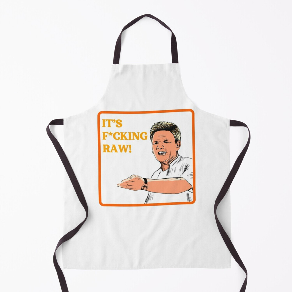 Funny Gifts Its Raw! Gordon Ramsey Retro Vintage Photograp Grill Aprons for Kitchen BBQ Chef