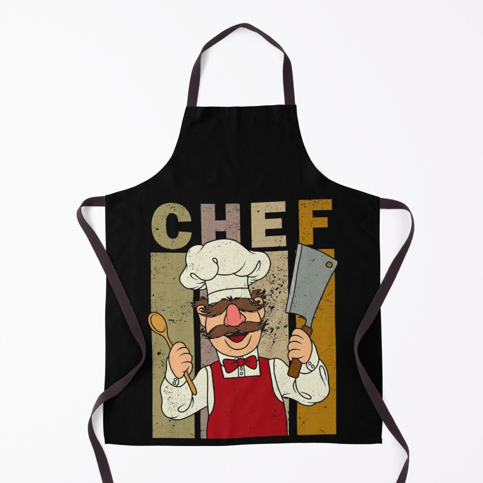 Famgem The Muppet Kitchen Swedish Chef Grill Apron - Adjustable Neck Bbq Kitchen Apron For Cooking And Grilling
