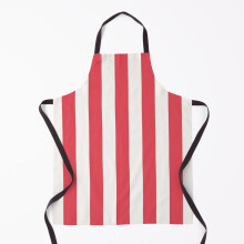 Moominmamma Inspired Red Stripes Grill Apron - Waterproof, Adjustable Neck, 2 Front Pockets for Kitchen & BBQ Chef