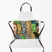 Wizard of Oz Grill Apron for Kitchen & BBQ - 2-Layer Waterproof Polyester Blend, Adjustable Neck, 21x29, Durable & Breathable by Famgem