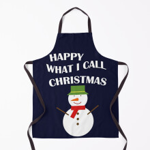 Happy What I Call Christmas Grill Aprons for Kitchen BBQ Chef