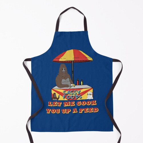 Sassy Foods 4 Grill Aprons for Kitchen BBQ Chef