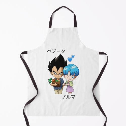 Vegeta and Bulma Couple Design Dragon Ball Grill Aprons for Kitchen BBQ ...