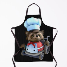 Overcooked Raccoon Grill Aprons for Kitchen BBQ Chef