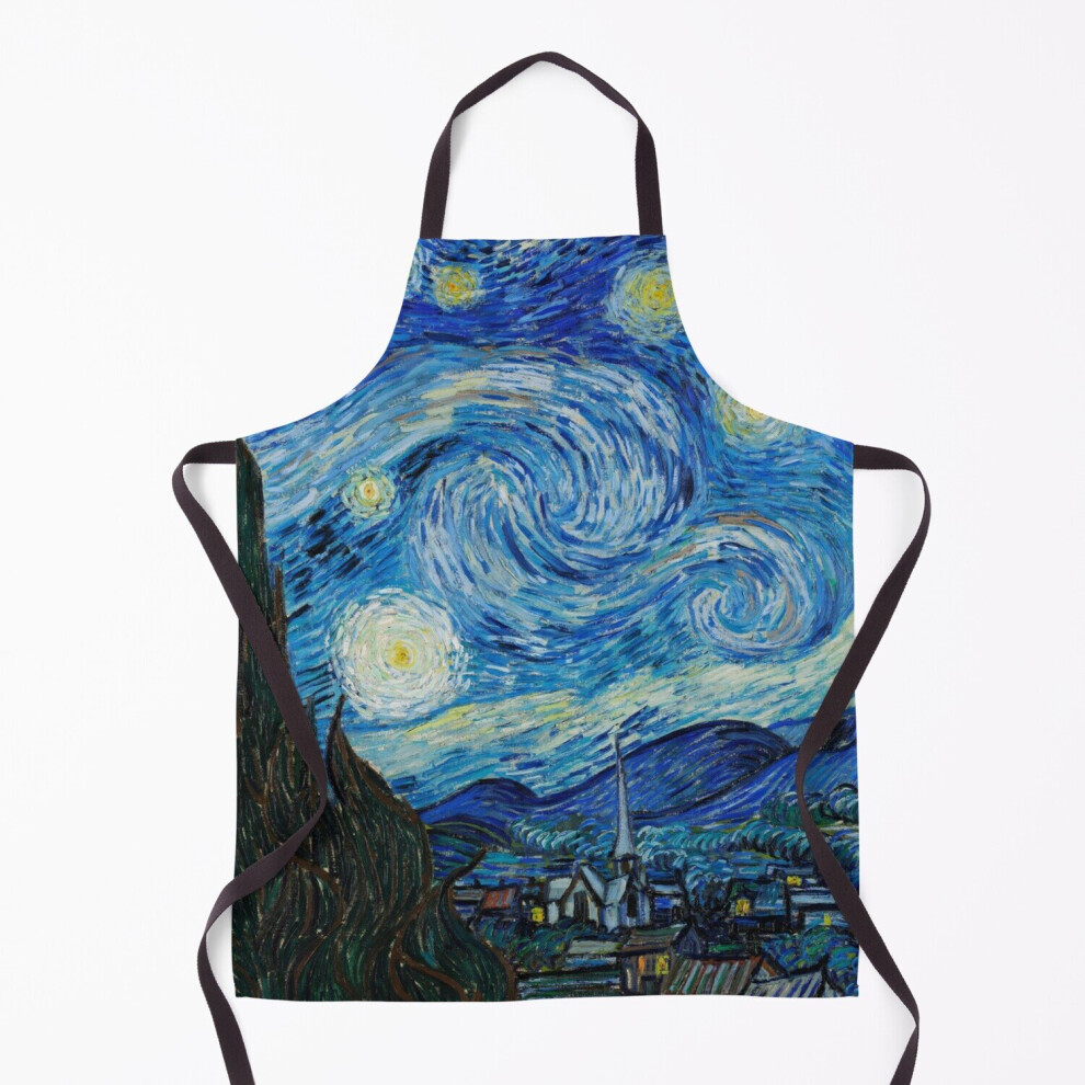 Starry night by Van Gogh Grill Aprons for Kitchen BBQ Chef