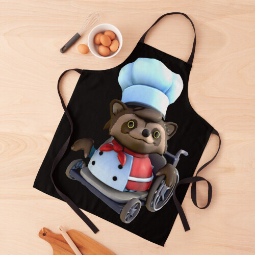 Overcooked Raccoon Grill Aprons for Kitchen BBQ Chef 2