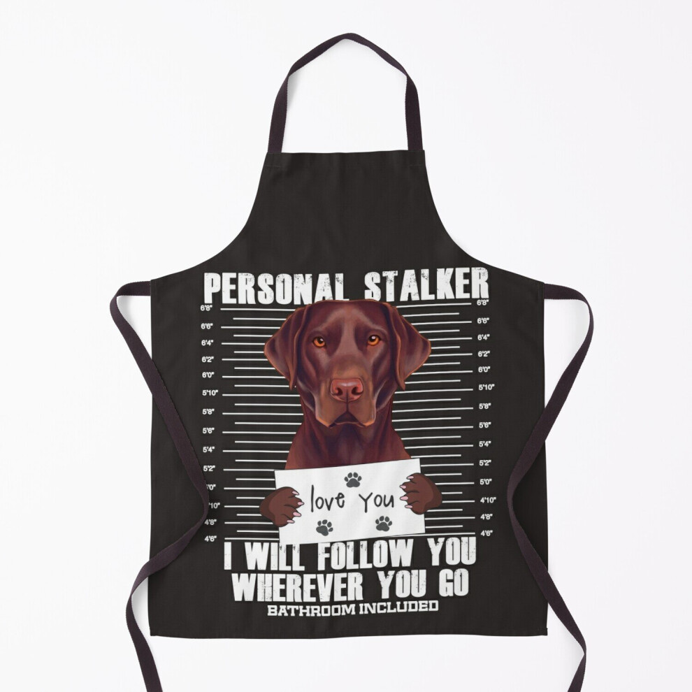 Funny Brown Labrador Retriever Lover Grill Aprons for Kitchen BBQ Chef