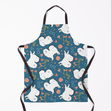 Love Samoyed Dog Grill Aprons for Kitchen BBQ Chef