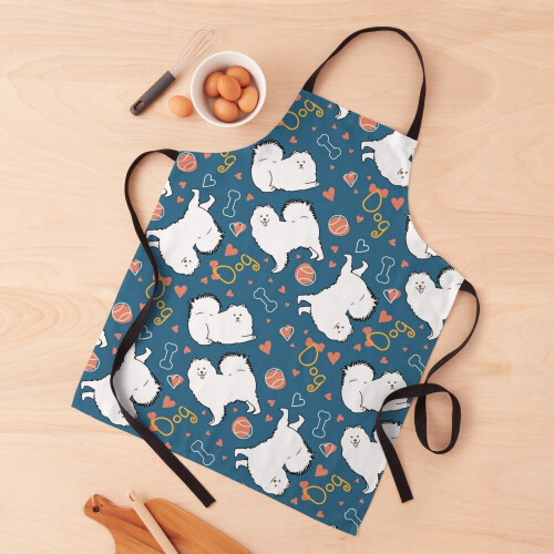 Love Samoyed Dog Grill Aprons for Kitchen BBQ Chef 2