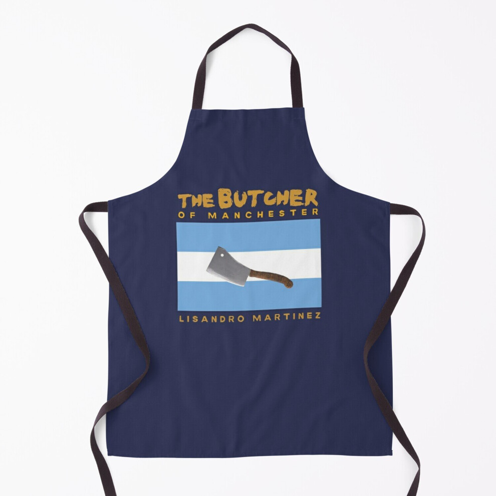 The Butcher of Manchester Lisandro Martinez Argentina Yellow Grill Aprons for Kitchen BBQ Chef