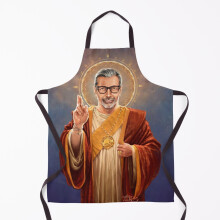 Saint Jeff of Goldblum - Jeff Goldblum Original Religious Painting Grill Aprons for Kitchen BBQ Chef